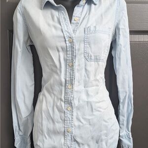 Missimo Fauc Denim super soft Light Blue Button-Up Shirt